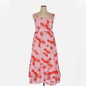 Rare J.Crew Pink Lobster Dress🦞 🦞